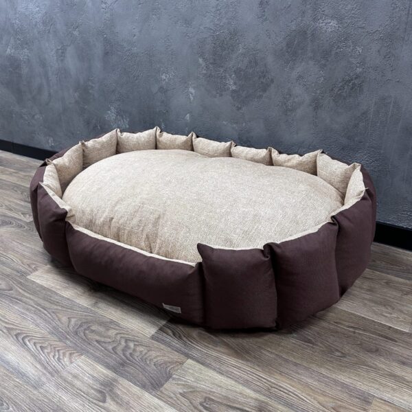 Лежак для котів та собак панама модель 1 “Matting beige”
