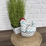 Курочка великодня "Zig-zag" h25 см