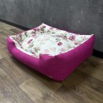Лежак для котів та собак панама модель 2 “Tea rose pink”