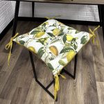 Сидіння на стілець/крісло/садові меблі панама “Lemon meyeri” 40х40 см