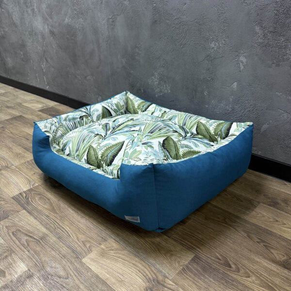 Лежак для котів та собак панама модель 2 “Tropical forest green”