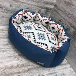 Лежак для котів та собак панама модель 1 "Scandi blue"