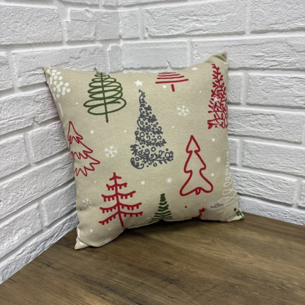 Подушка новорічна "X-mas Big Multi Trees" 40х40 см