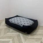 Лежак для котів та собак панама модель 2 “Facets Black&White”