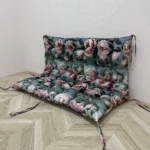 Подушка на піддони/гойдалки/каркаси/садові меблі панама “3D peonies”