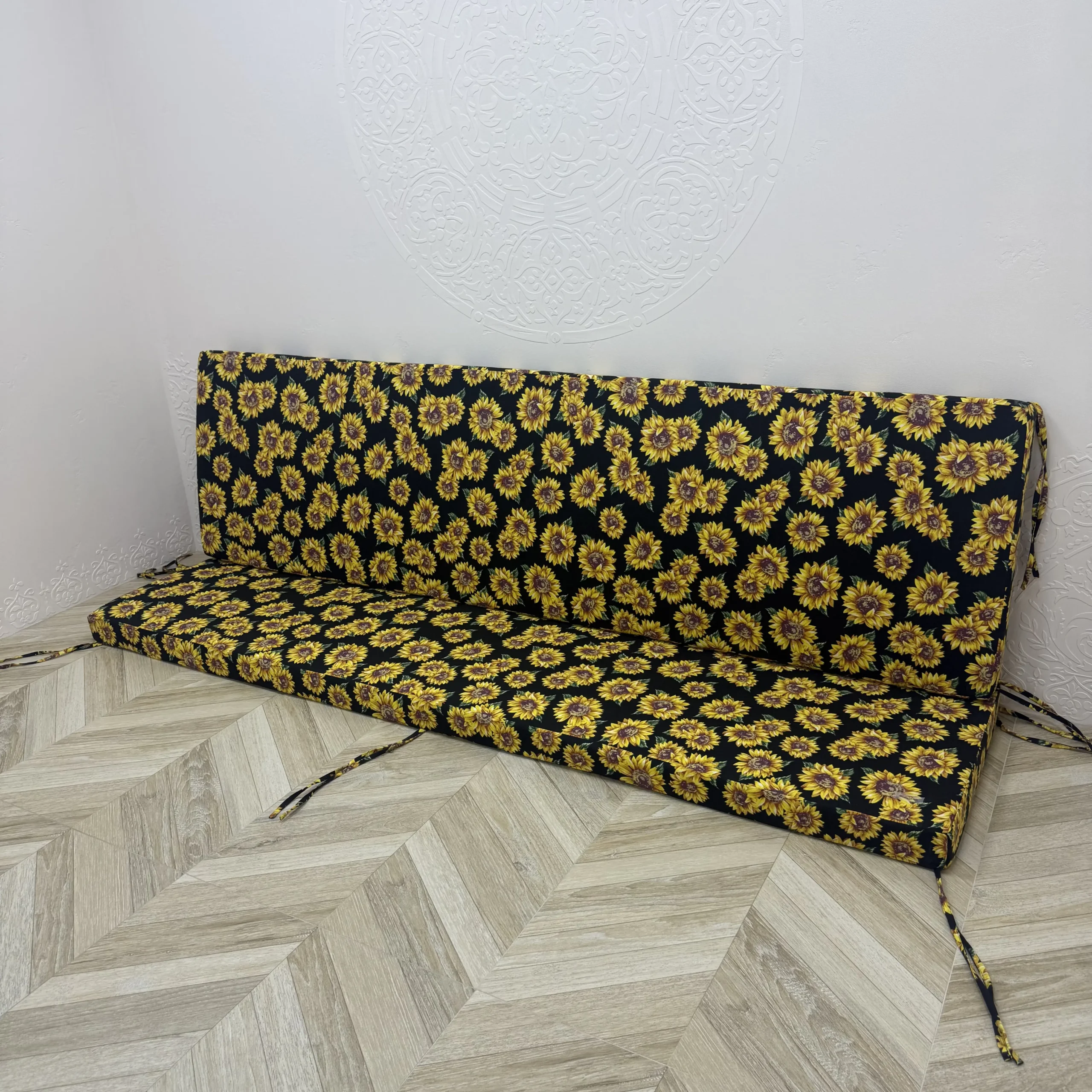 Матрац на піддони/гойдалки/каркаси/садові меблі панама “Sunflowers”