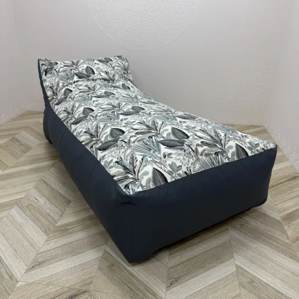 Безкаркасне крісло водонепроникне "Tropical forest grey" 90х180х80 см