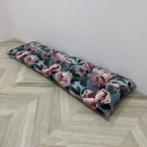 Подушка на підвіконня/каркаси/піддони/садові меблі панама “3D peonies”