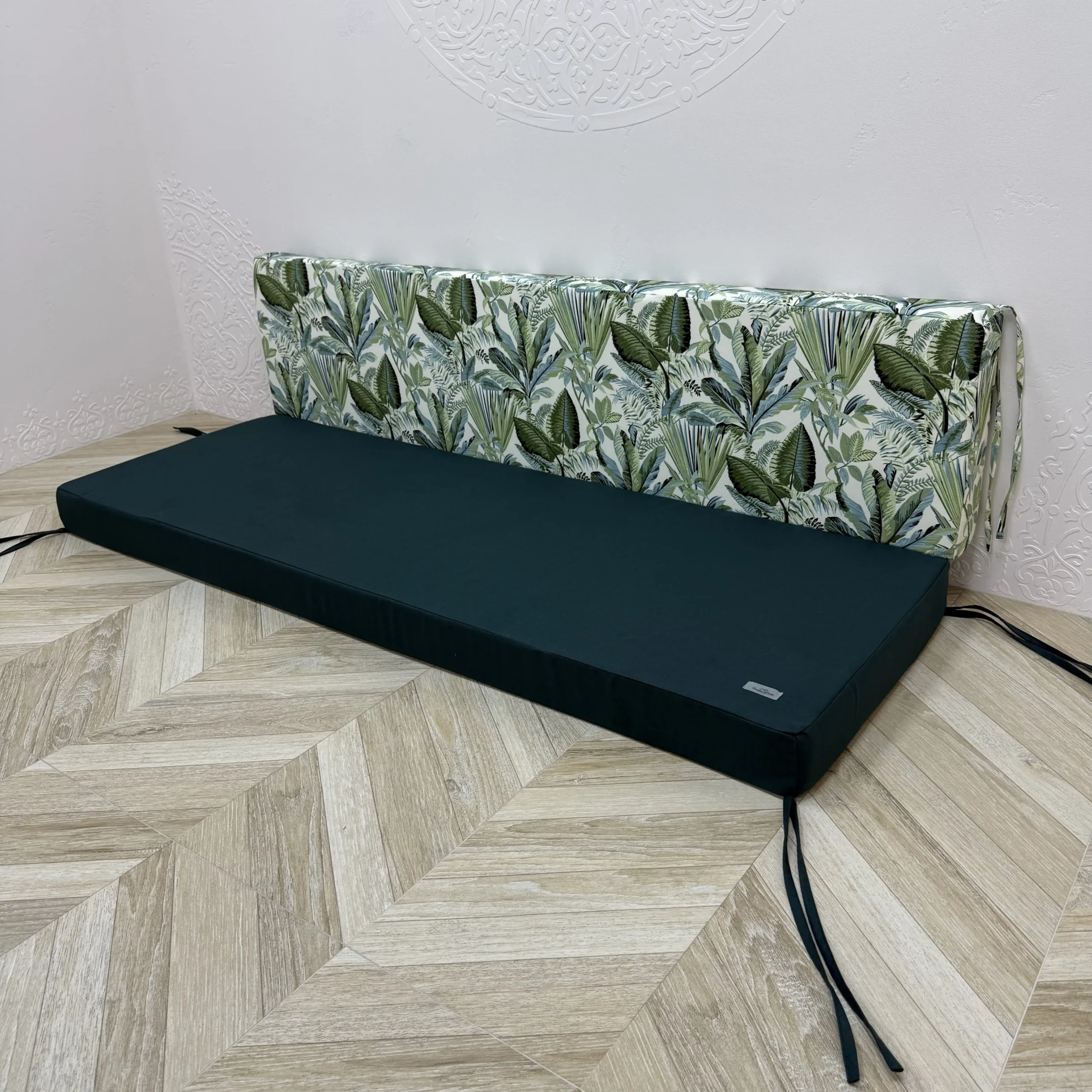 Матрац на піддони/гойдалки/каркаси/садові меблі панама “Tropical forest green”