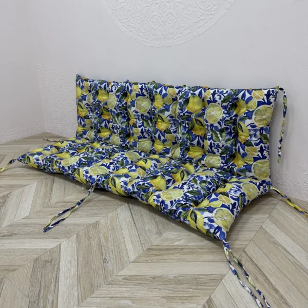 Подушка на піддони/гойдалки/каркаси/садові меблі панама “Lemon D&G”