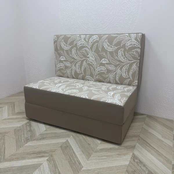Матрац-трансформер розкладний 3 секції maxi панама комбінований "Branch beige"