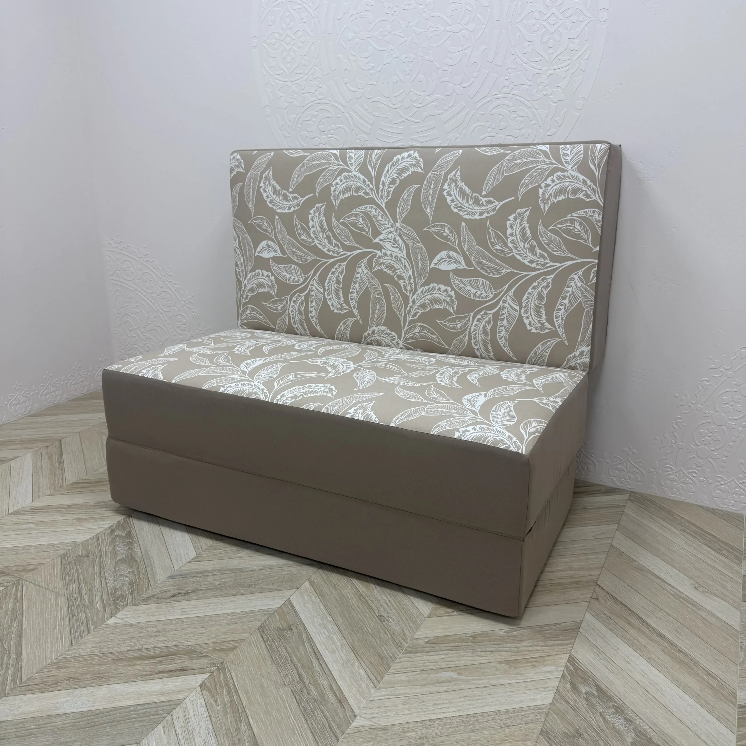 Матрац-трансформер розкладний 3 секції maxi панама комбінований "Branch beige"