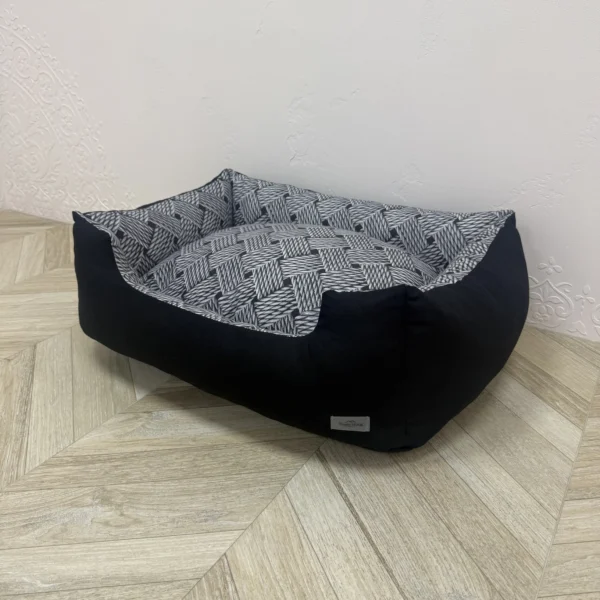 Лежак для котів та собак панама модель 2 “Rope grey”