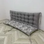 Подушка на піддони/гойдалки/каркаси/садові меблі панама комбінована “Chamedorea beige”